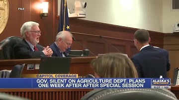 Gov. Dunleavy silent on Agriculture department plasn