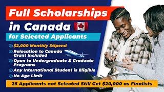 New Full Scholarships for International Students in Canada