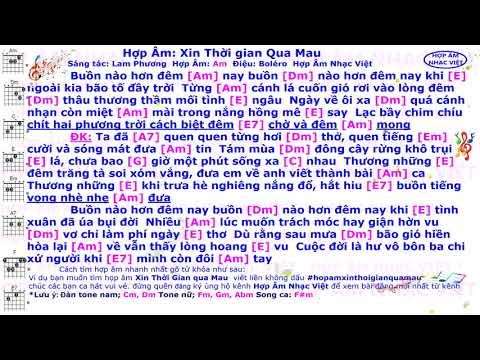 Lời Bài Hát Xin Thời Gian Qua Mau - Hợp âm | Lời bài hát | Xin Thời Gian Qua Mau | Am La thứ | Hợp Âm Nhạc Việt