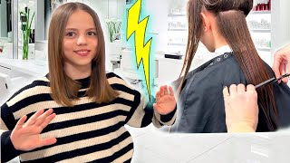 Настя ОБРІЗАЛА довге волосся ПРАНК для Саші ВЛОГ My little Nastya