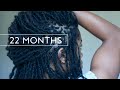 22 Month Dreadlock / Loc Update | Microlocs with Relaxed Hair, Itchy Scalp, Water Only Retwist