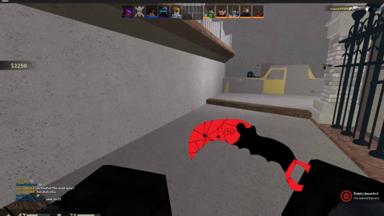 Omg Counter Blox Global Offensive Karambit Skin Spider Skin0 - counter blox knife skins