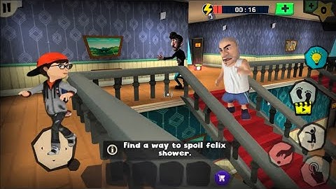 Scary robber home clash troll Lester with explosives, super funny (iOS, android)