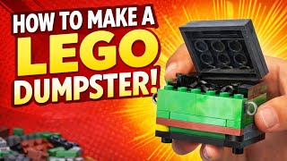 ⭐ How to Make a LEGO Dumpster (Easy Tutorial!) compatible with First Gear Garbae trucks 