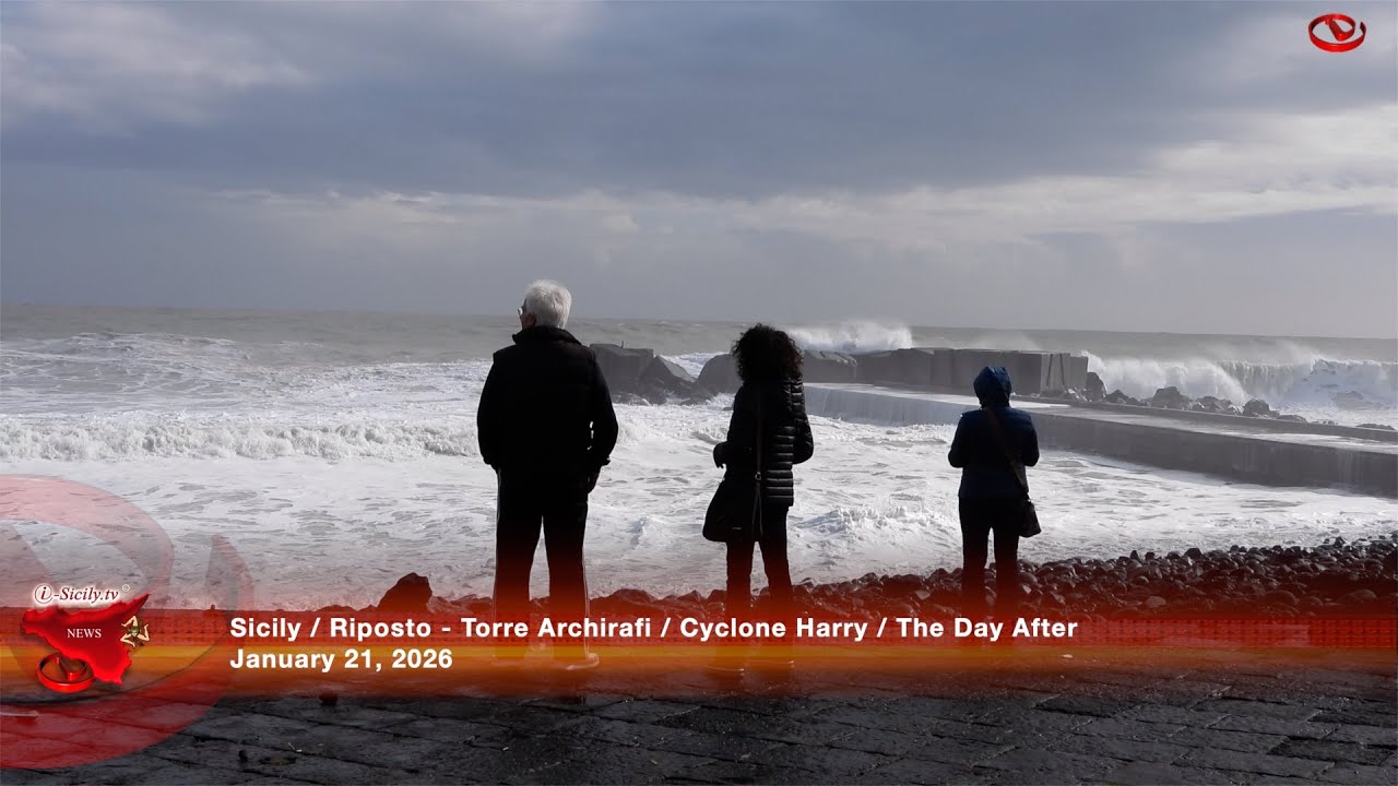 Ciclone Harry 21-01-2026   Riposto : Torre Archirafi