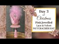 DIY CHRISTMAS DECORATIONS | How to Make a Pink Lace & Velvet Nutcracker Hat | FIND IT ON OUR ETSY!