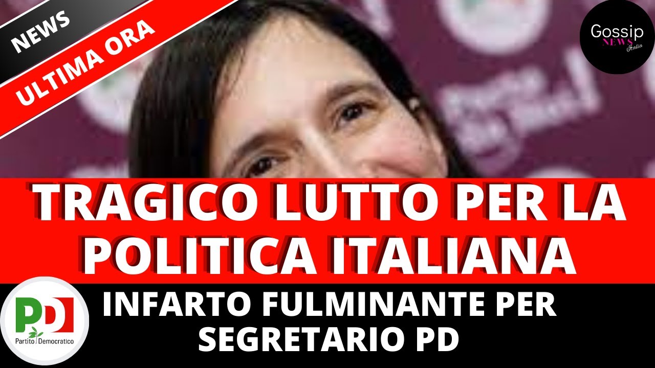 Tragico lutto per la politica italiana!! Segretario PD colpito da ...