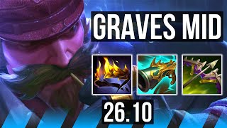 GRAVES vs AKALI (MID) | 51K damage | KR Master | 26.10