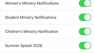 Directions for MHC Push Notifications through the church app screenshot 5