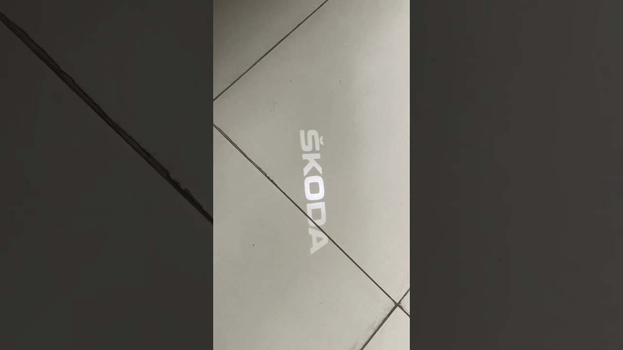 Logo Projection in the New Octavia 2022 😍😍😍❤️👌🏻