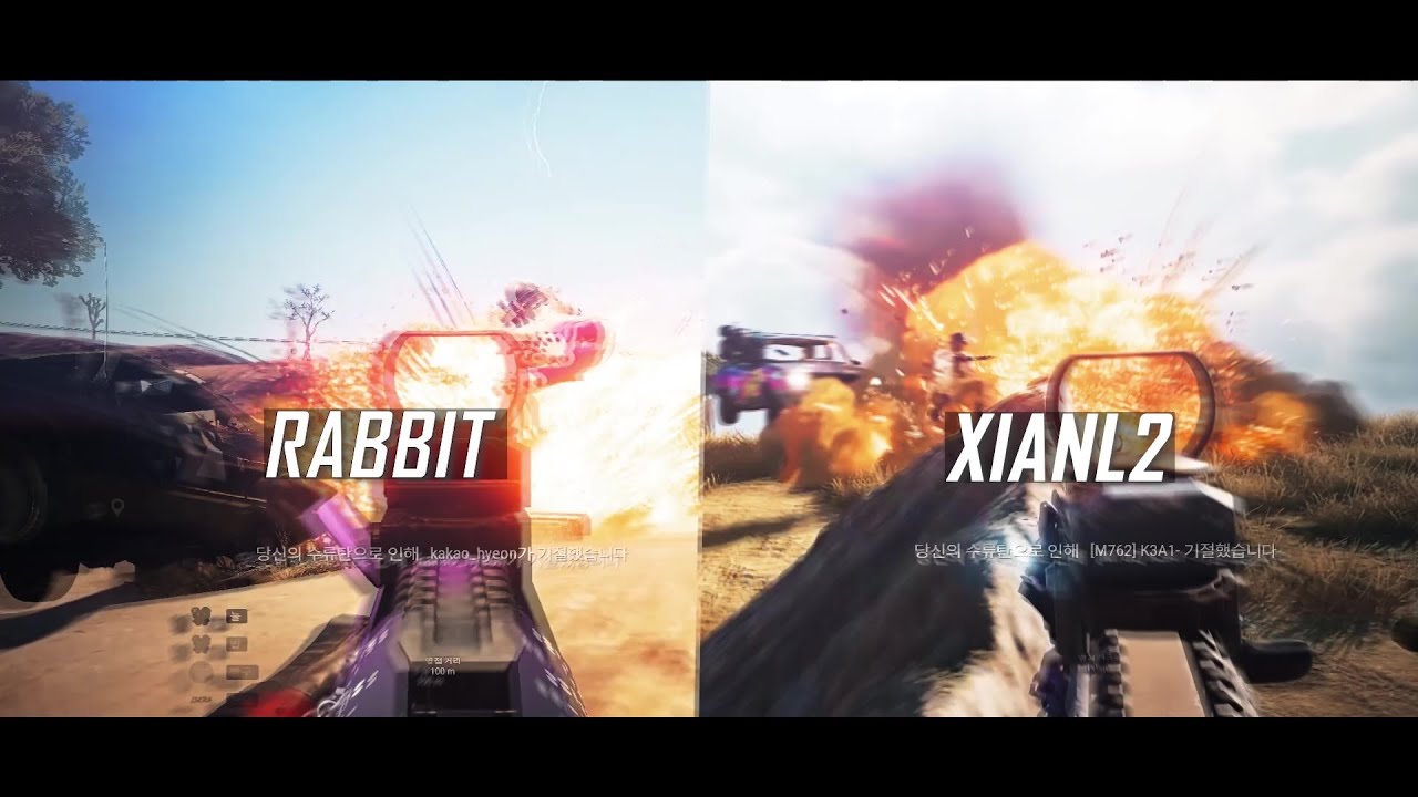 카배 여성 1티어들의 다대일 '' XIANL2 X RABBIT '' 배그 매드무비 PUBG Highlights 4k