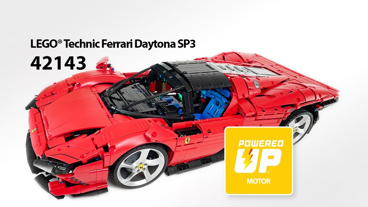 42143 Ferrari Daytona SP3 RC MOD for Powered Up Motors