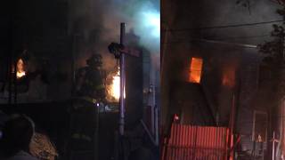 **EARLY ARRIVAL & MAYDAY!** FDNY Brooklyn 4th Alarm/10-60 Box 0278 Fire in a 3 story w/Collapse.