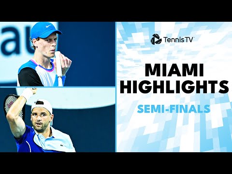 Dimitrov vs Zverev; Sinner Faces Medvedev | Miami 2024 Semi-Finals Highlights