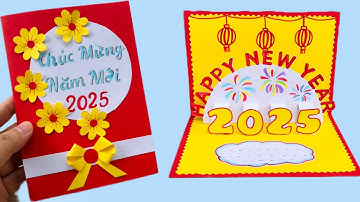 Cách Làm Thiệp Tết 3D | Làm Thiệp Chúc Mừng Năm Mới | Sáng Tạo Thủ Công