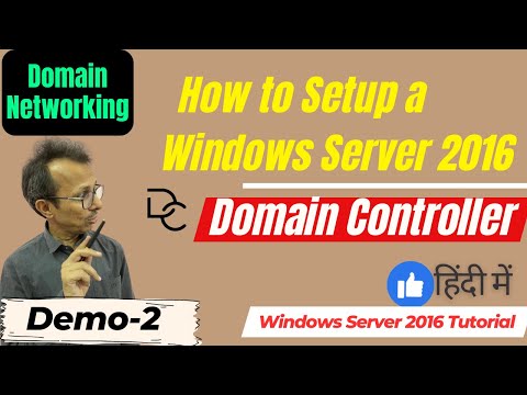25 How to Setup a Windows Server 2016 Domain Controller | Demo 2 | Active Directory