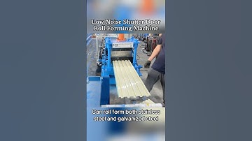 Australian Style Low Noise Shutter Door Roll Forming Machine #rollformingmachine #metalforming