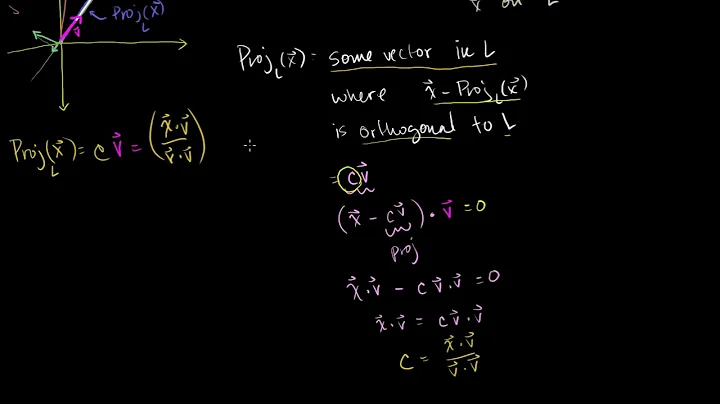Introduction to projections | Matrix transformations | Linear Algebra | Khan Academy
