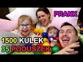 1500 KULEK + 35 PODUSZEK + BASEN + 12 L.O.L. = PRANK * plastic ball prank *