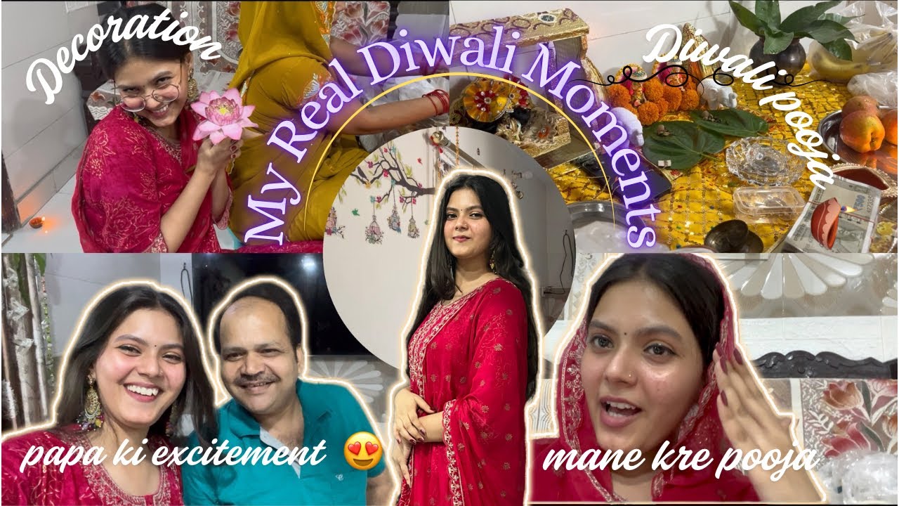 Diwali 🪔Preparation Vlog || Shopping, 🛍️ Decorating🌺 & Pooja Moments 🎁✨