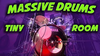 How I Get MASSIVE DRUMS in a tiny Home Studio!