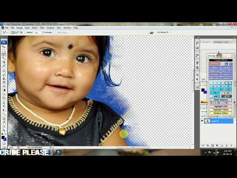 how to change hair cutting in photoshop cs