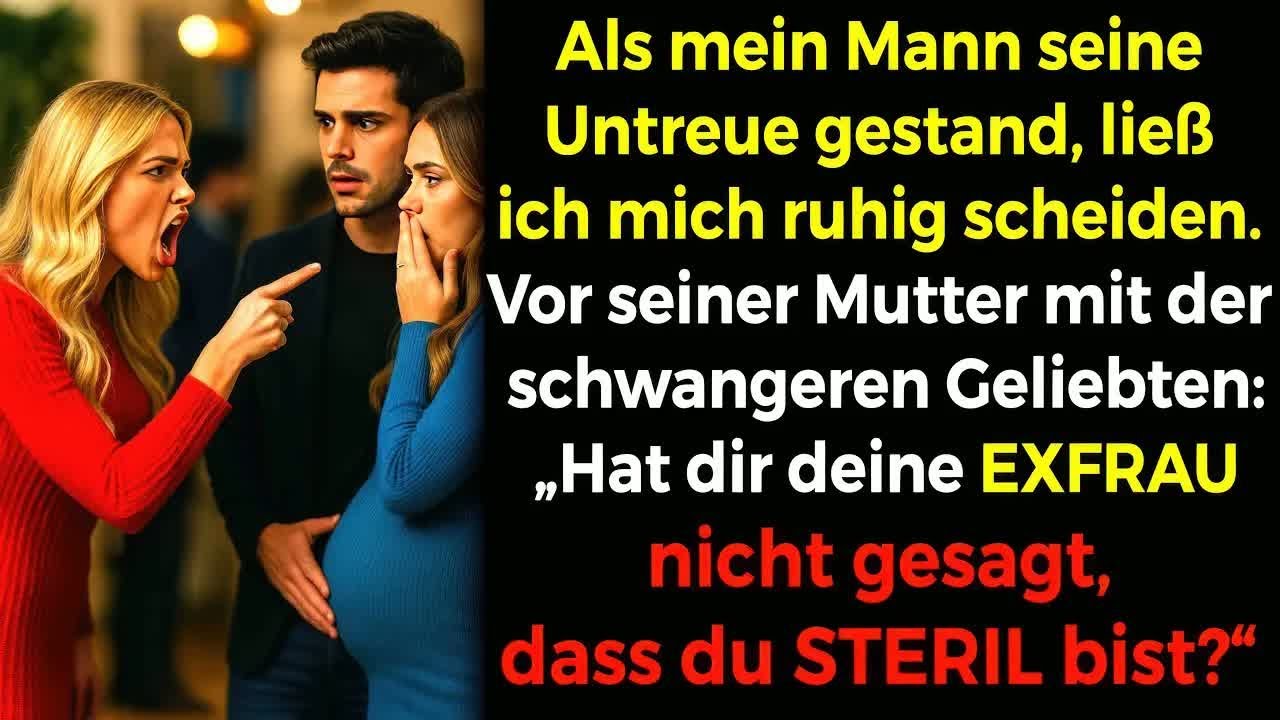 Ich akzeptierte die Scheidung  Seine SCHWANGERE Geliebte vor der Mutter： ＂Du bist UNFRUCHTBAR!＂