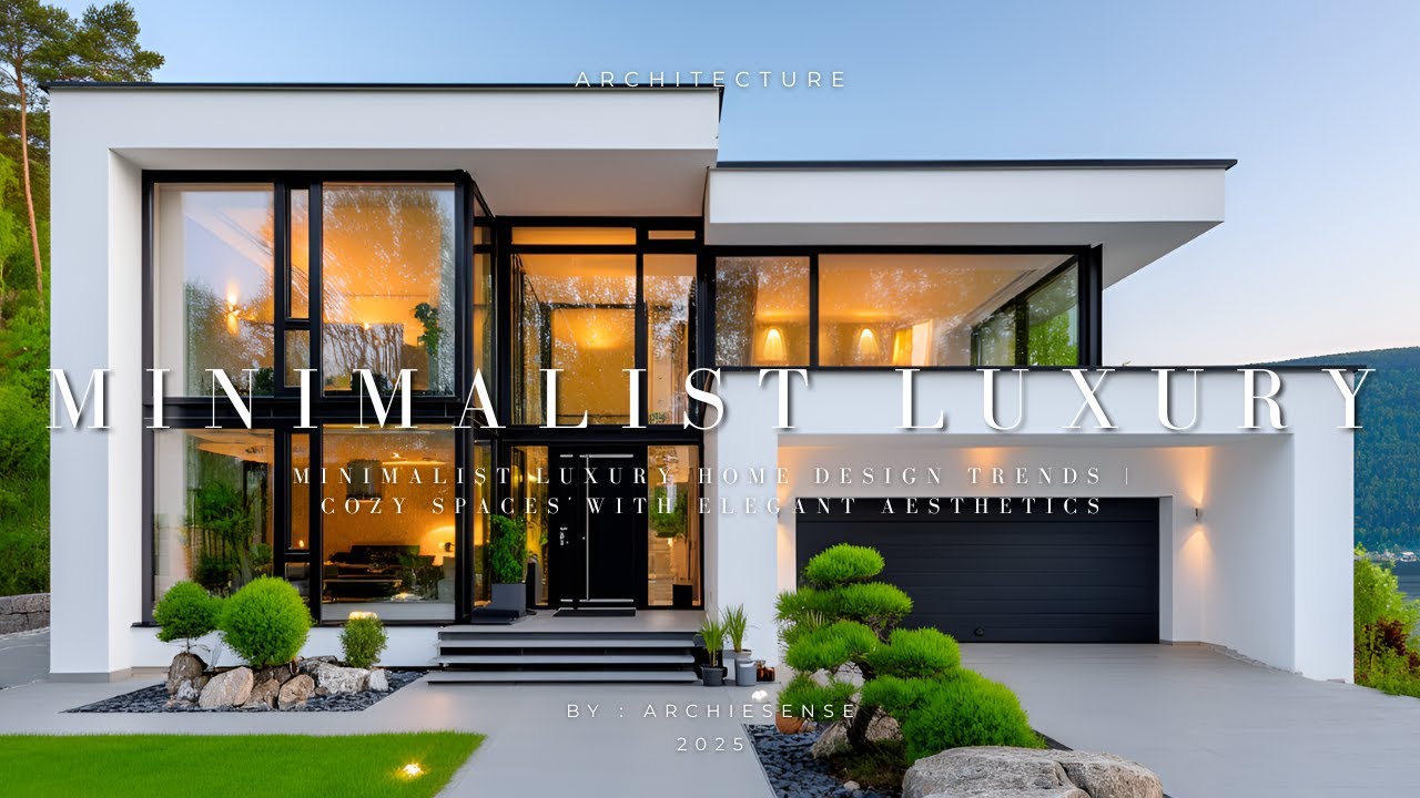 Best Cozy Minimalist Luxury Homes 2025 | Elegant Modern House Design ...