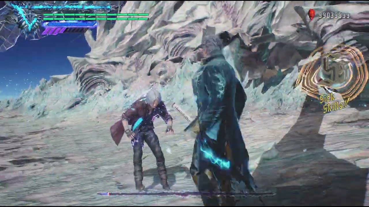 Devil May Cry 5 Vergil Beating Dante 2
