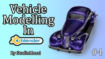 Blender 2.8 Vehicle Modelling Timelapse - 1930