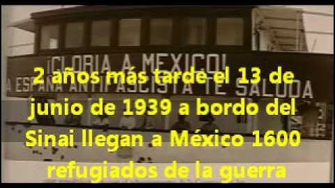 Exilio español en mexico 1937-1939