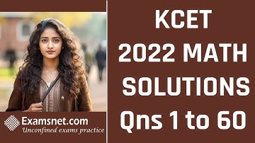 KCET 2023 Math Solutions Explained