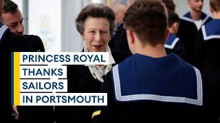 Princess Anne thanks Navy personnel involved in Queen's funeral