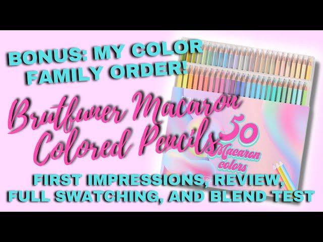 Brutfuner 50 Macaron Colored Pencil REview – The Frugal Crafter Blog