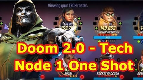 Doom II Raids | Tech Node 1 One Shot | Doom 2.0 - Shuri, Doc, Min, Kest, Doom - Marvel Strike Force