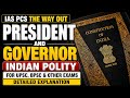President and Governor Explained | Indian Polity Complete Lecture | UPSC, BPSC & State PCS