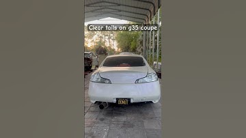 Clear tail lights installed on my G35 coupe