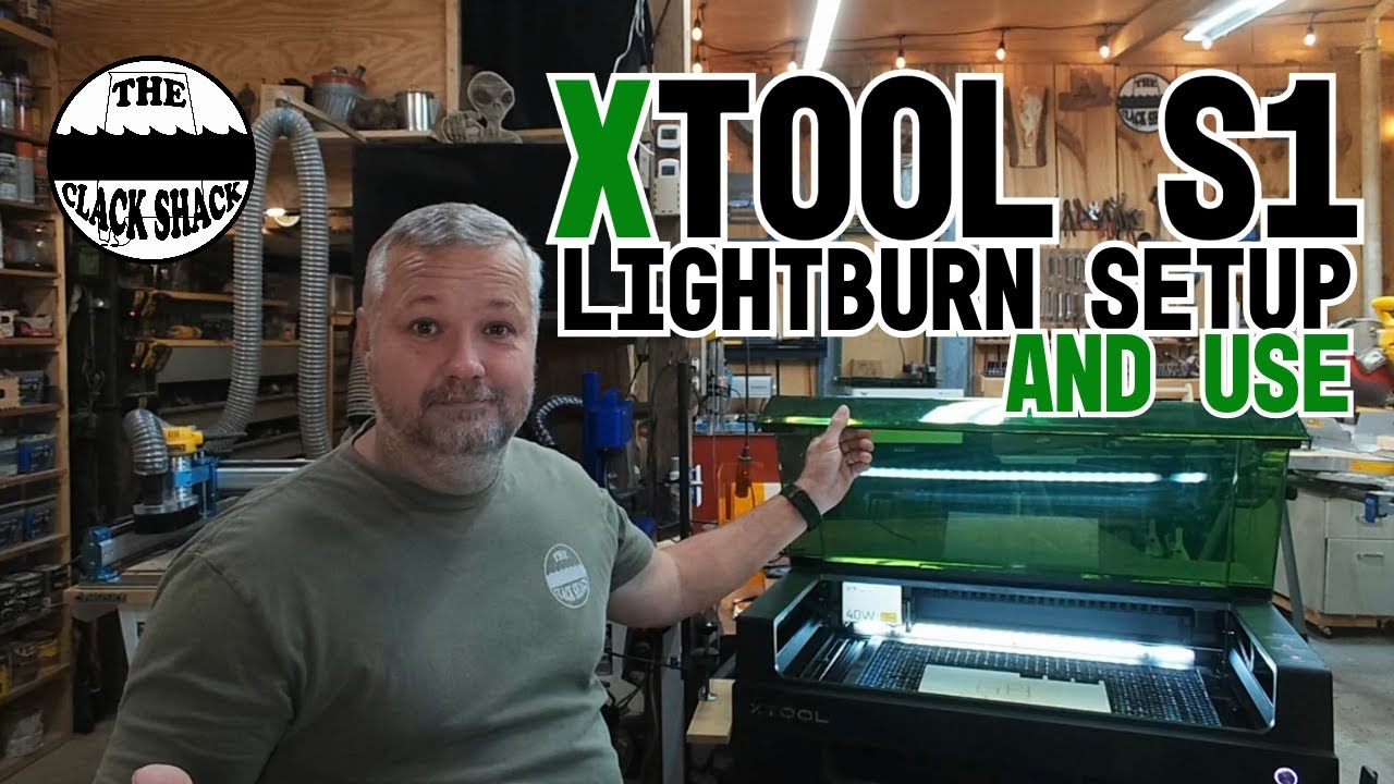 xTool S1 Lightburn setup and use 