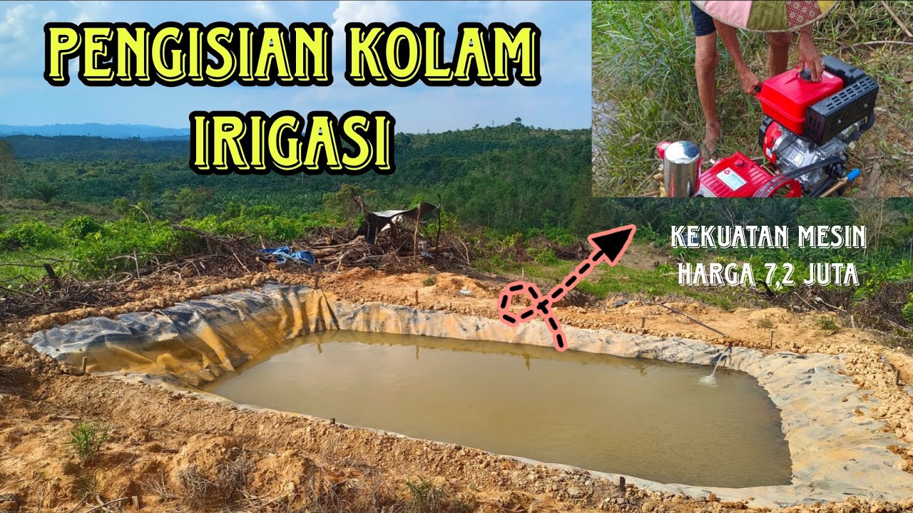 Mesin penggerak dan sprayer untuk sedot air