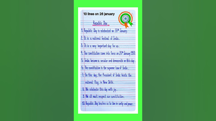 10 Lines Essay On Republic Day l 26 January Essay l Essay On Republic Day l गणतंत्र दिवस पर निबंध