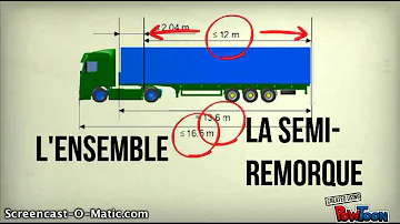 Quelle est la longueur maximale d'un camion ?