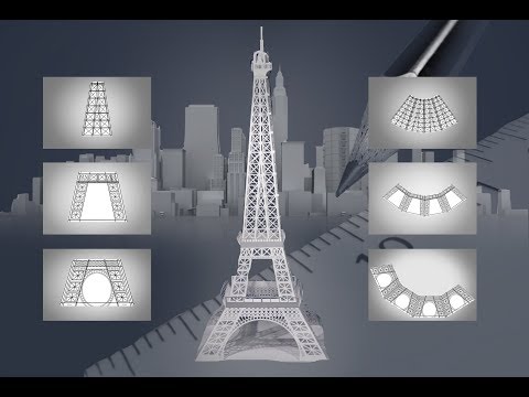 Схема вышивка эйфелева башня