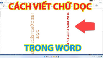 Cách Viết Chữ Dọc Trong Word