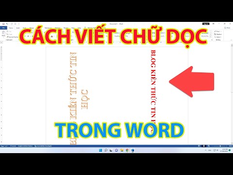 Cách Viết Chữ Dọc Trong Word