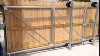 Bockman Group Fencing Co manufactured cantilever gate.