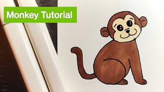 Simple Monkey Drawing Tutorial ll How To Draw A Monkey #monkeyart #drawing #art Profile