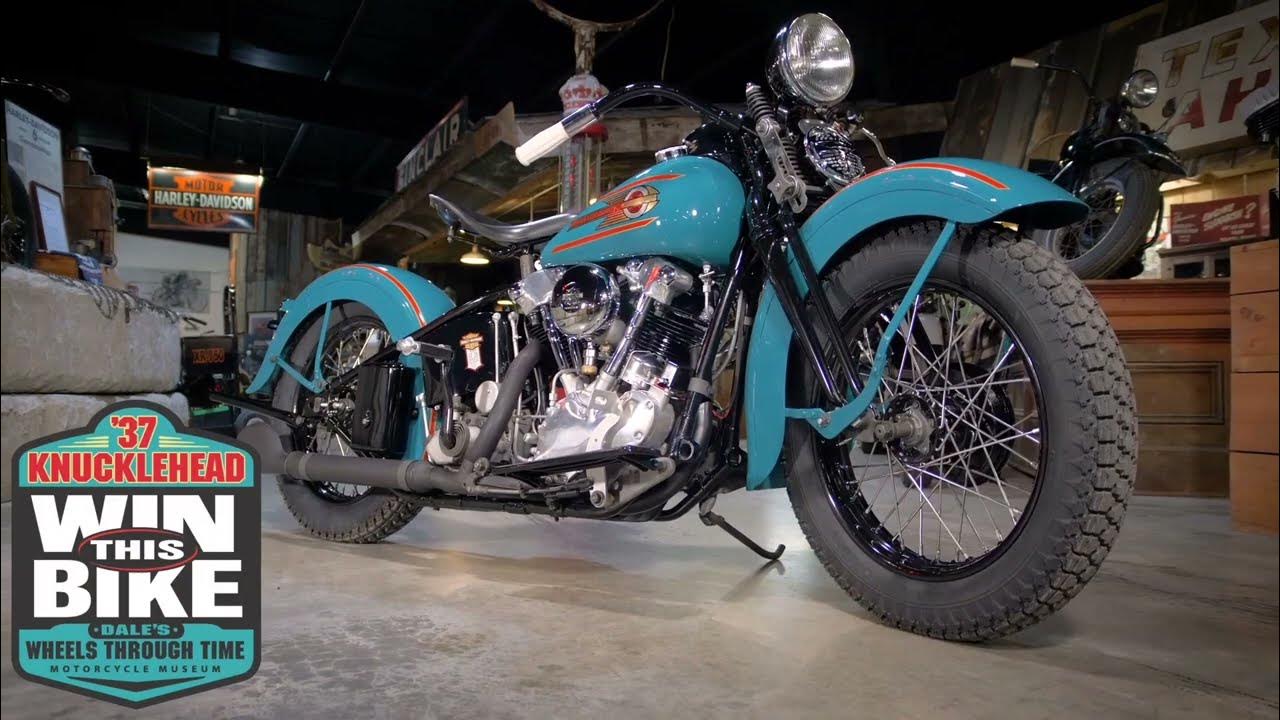 Rifa HarleyDavidson Knucklehead 1937 Restaurada pelo Museu