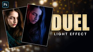 Duel Light Effect In Photoshop | Adobe Photoshop Tutorial