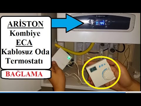 Kablosuz Oda Termostatı Montajı - ECA Termostat - Ariston Kombi - YouTube