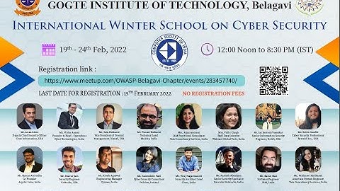 Inaugural Ceremony of  International Winter School On Cyber Security